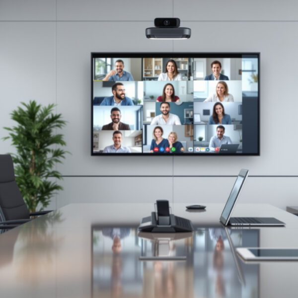 découvrez les meilleurs outils de visioconférence et l'équipement essentiel pour optimiser votre salle de réunion hybride, favorisant collaboration et efficacité.
